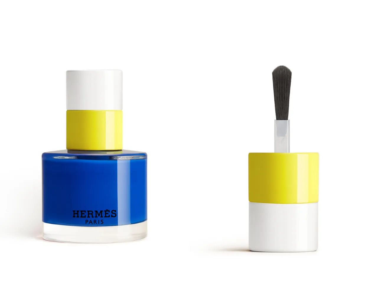 Les Mains Hermès指彩護手系列指甲油#52 Bleu Électrique，15ml／1940元。品牌提供