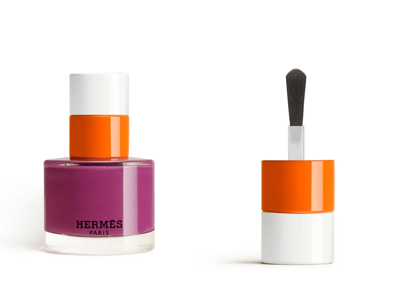 Les Mains Hermès指彩護手系列指甲油#48 Ultraviolet，15ml／1940元。品牌提供