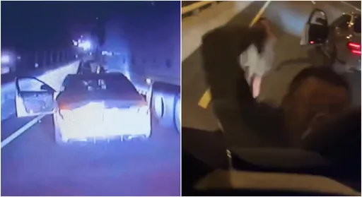 超派轎車單挑4大車「鬼切又急煞」 療癒下場曝!短褲妹崩潰:好了啦!