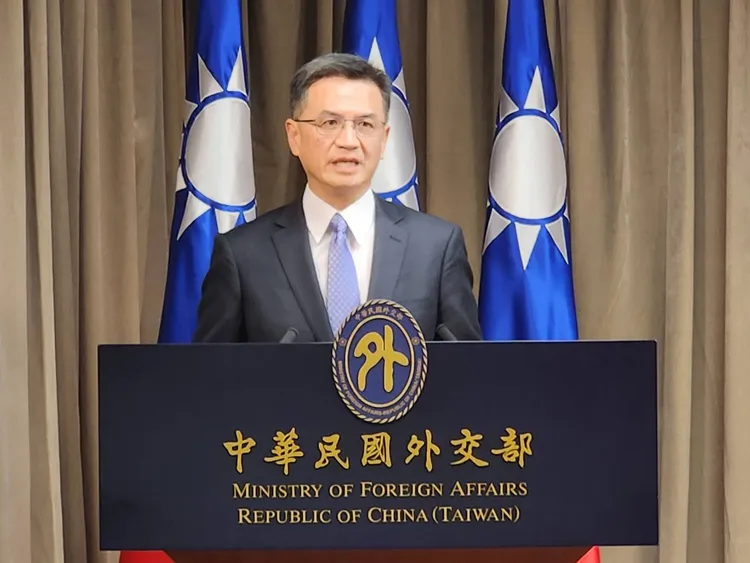 外交部發言人劉永健。施智齡攝