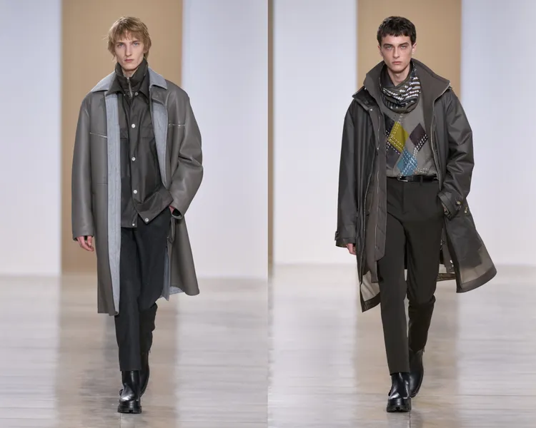 愛馬仕2024秋冬男裝秀。品牌提供