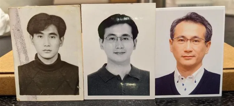 鄭運鵬在粉絲頁上分享自己年輕時帥照。翻攝《鄭運鵬》粉絲頁