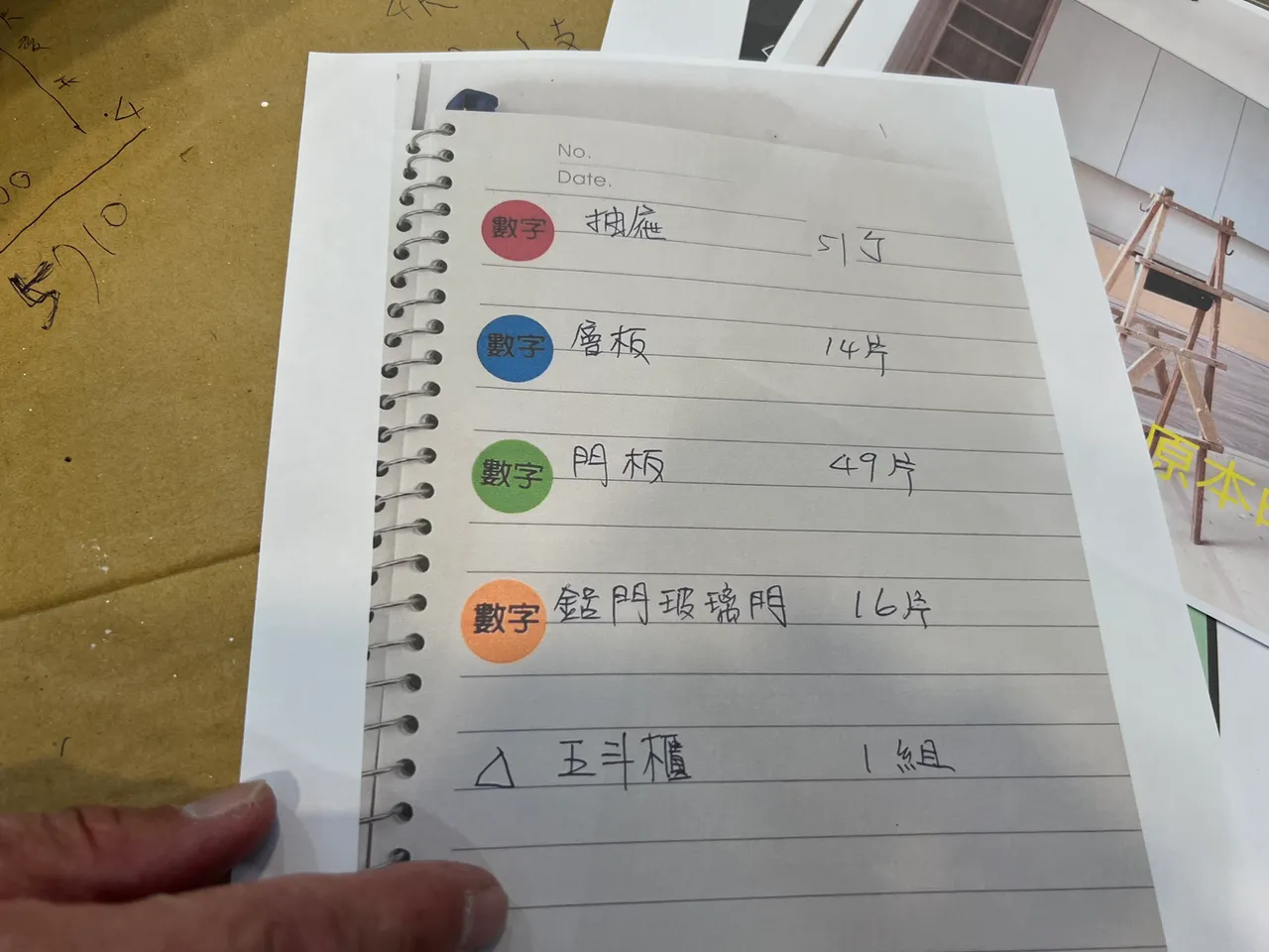 張先生出示被取走配件的清單,總共多達131項。鮮明攝