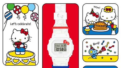 CASIO把50個Hello Kitty都戴在手上 眨眼、萌笑融化粉絲心