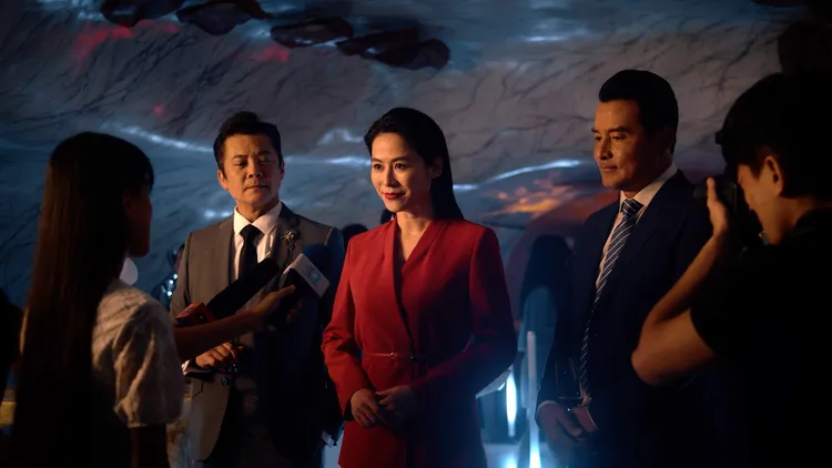 宣萱（中）是香港演員。三立提供