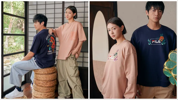 男女短袖T恤（左）各1980元、男女長袖T恤（右）各2980元。品牌提供