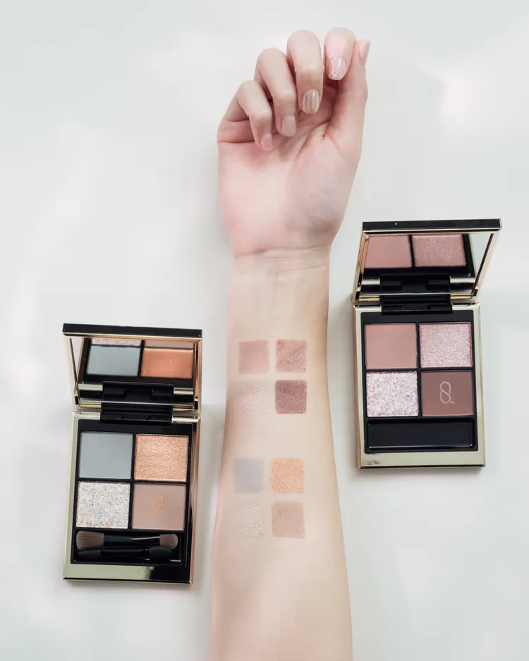 晶采盈緻眼彩盤#134（右）、#135（左），各2600元。品牌提供