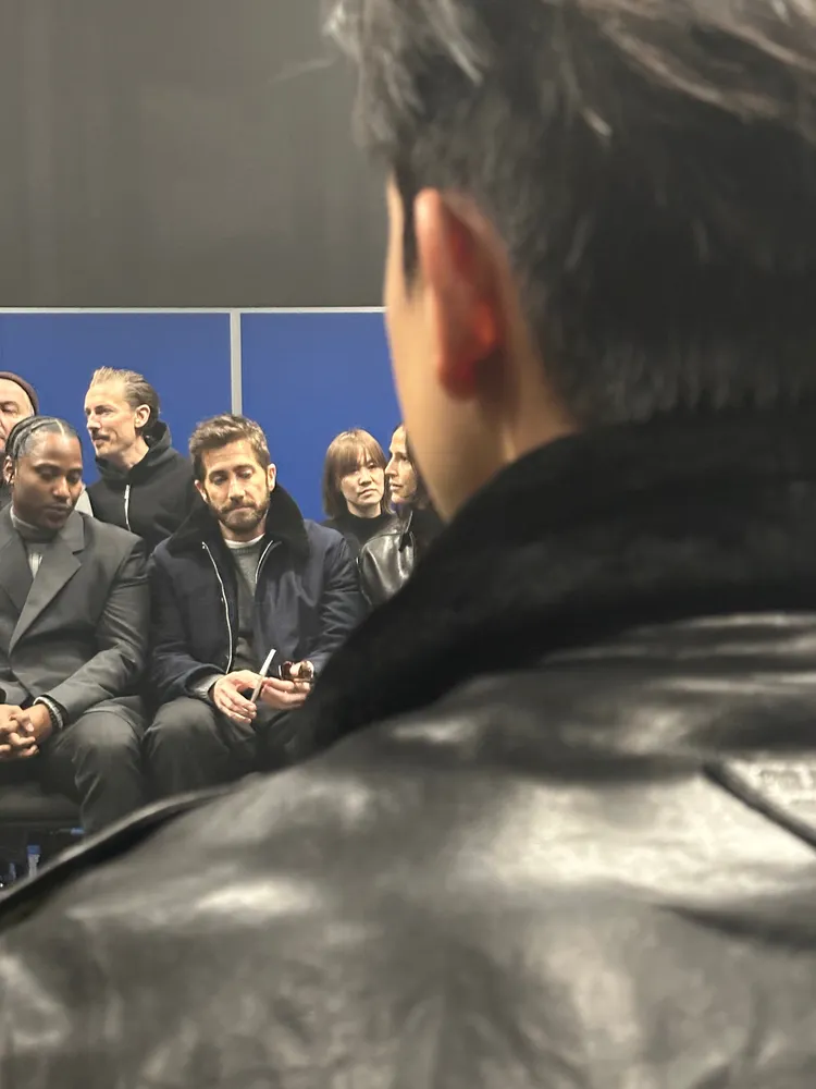 李現和傑克葛倫霍「合照」。翻攝李現微博