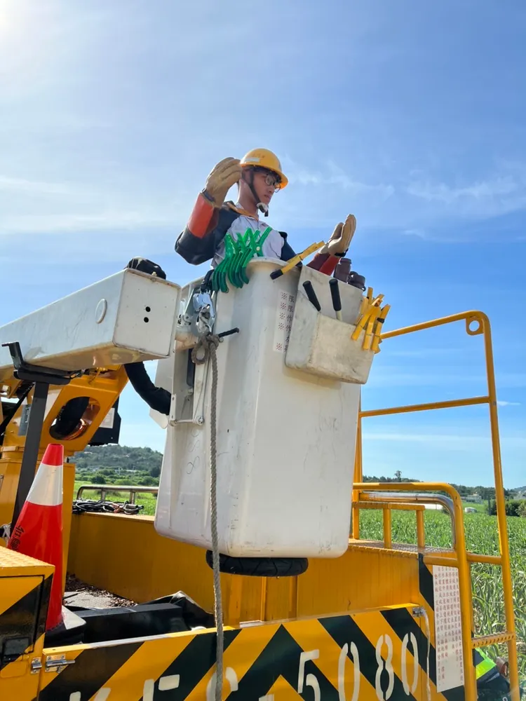 金門區處蔡維哲年僅21歲，2020年以獎學金甄試進入台電，是三度參賽。台電提供