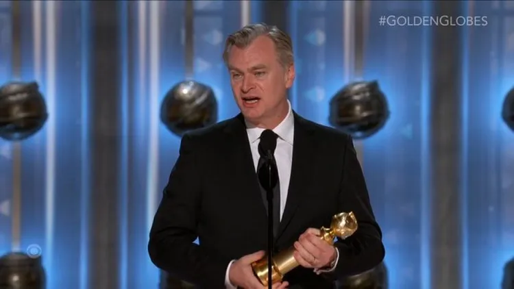 克里斯多夫諾蘭以《奧本海默》得導演獎。翻攝金球獎