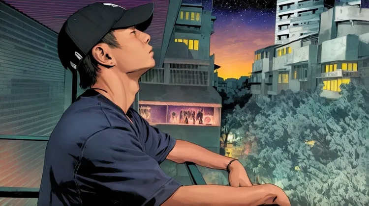 藍子庭透過AI加工MV。凱渥提供