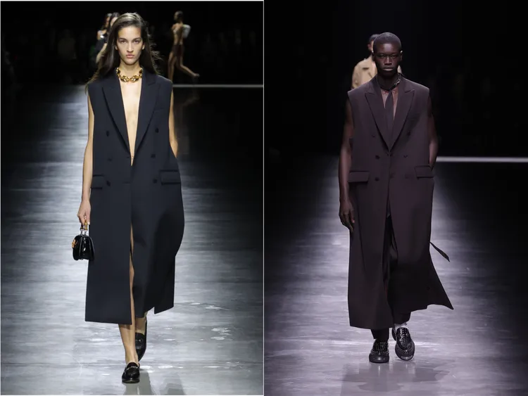 長版西裝背心也在2系列中同時出現。品牌提供