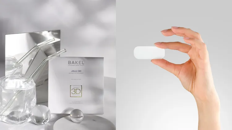 BAKEL 46%玻尿酸3D專利極效面膜，40片／9500元。品牌提供