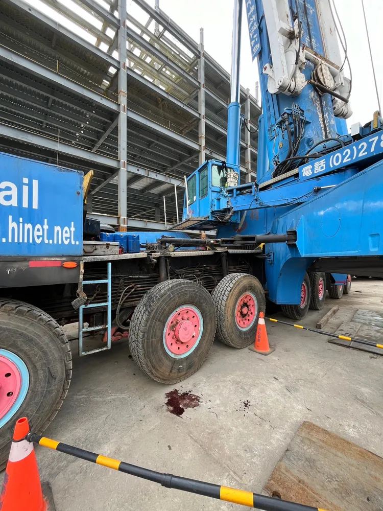 案發現場。桃園市勞檢處提供