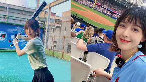 野球系女子甜美飆速,LOLO樓季涵的豪快一投