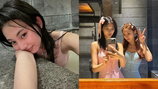周子瑜罕見曬性感濕身照!揪閨蜜Elkie關子嶺泡湯撇不和