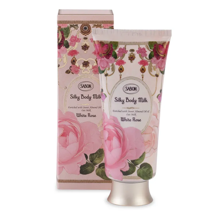 白玫瑰絲綢身體乳液，200ml／1380元。品牌提供