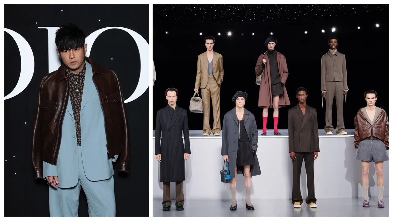 周杰倫首度以DIOR品牌大使身分現身品牌大秀，表示每套服裝都很適合演唱會。品牌提供