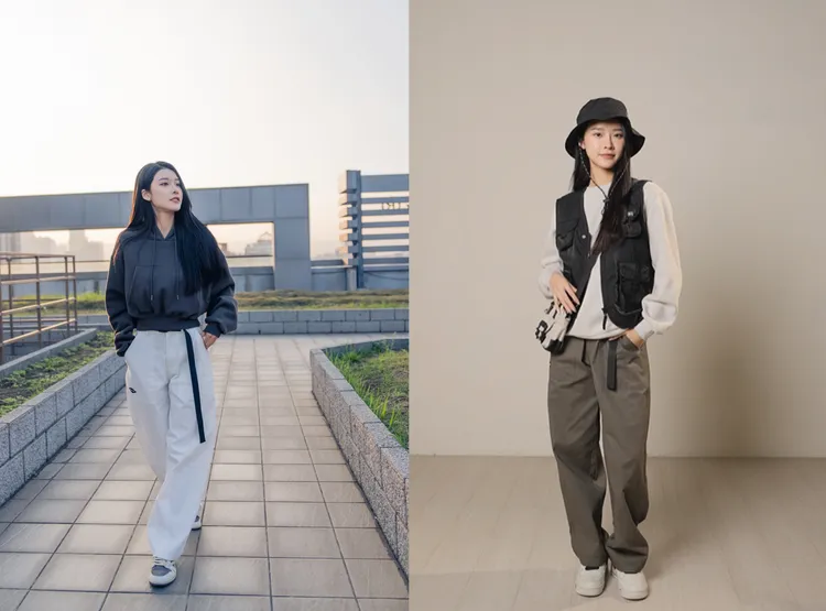 想要硬挺一些確不想太正式，工作褲造型寬褲舒適親膚又能修飾身形