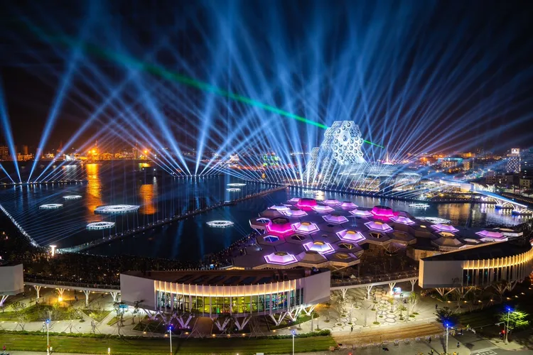 台灣燈會2022年在高雄燈光展演。高市府提供