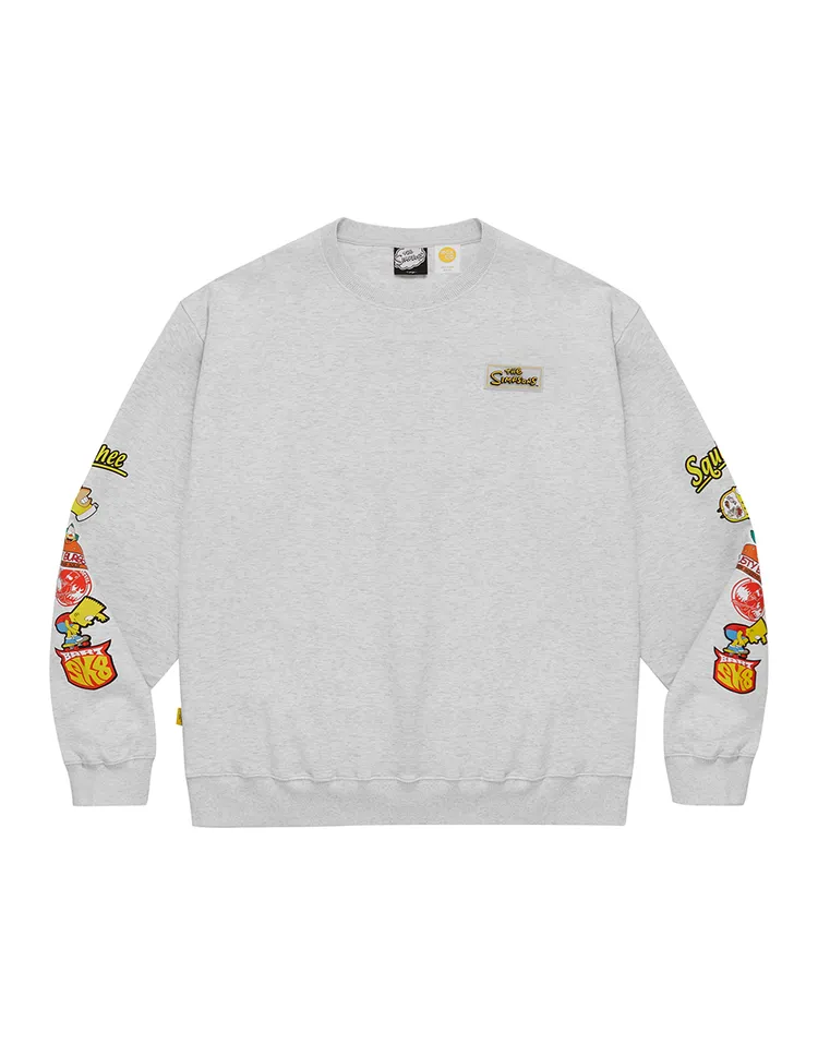 辛普森潮流轉印大學T（麻花白），原價1290元、優惠價993元。品牌提供