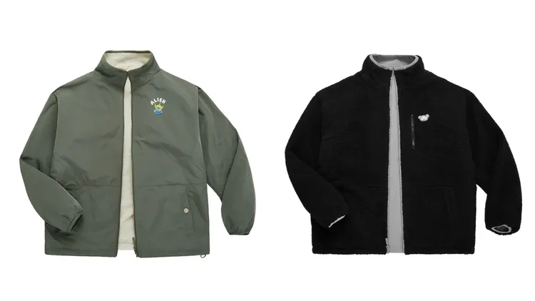 三眼怪兩穿雙面外套（左）、小白兩穿雙面外套（右），原價各1790元、優惠價各1390元。品牌提供