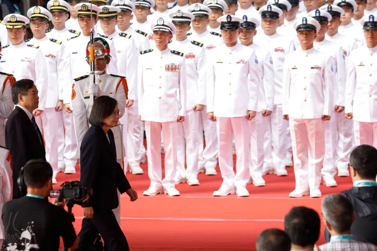 我國首艘國造潛艦「海鯤號」去年9月命名、公開亮相。資料照片