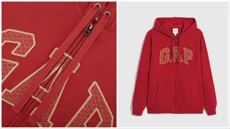 Logo連帽外套擁有龍鱗細節，1999元。品牌提供