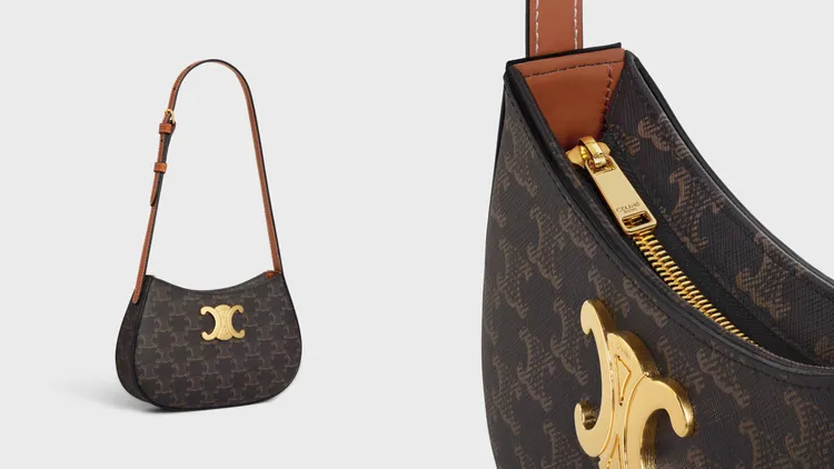 標識印花及牛皮革中型TILLY手袋，7萬7000元。品牌提供