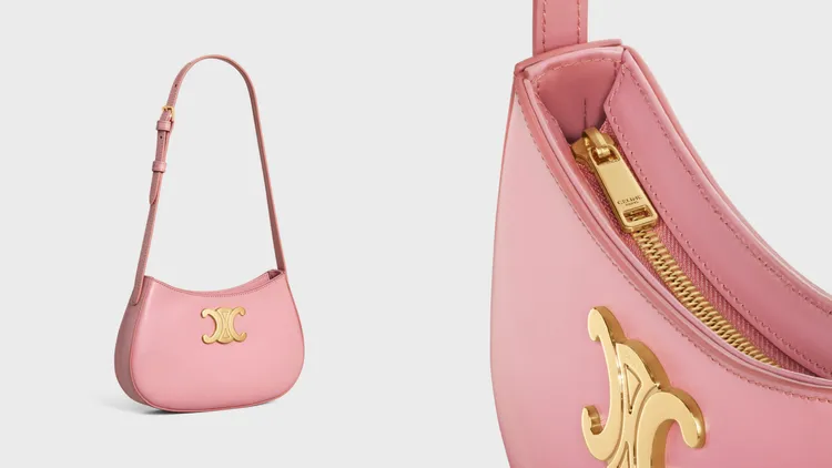 2024新年限定包款粉色亮面牛皮革中型Tilly手袋，8萬3000元。品牌提供