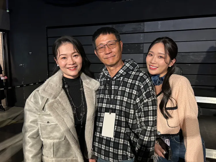 陳冠叡的父母、姊姊柔蓁都到場支持。讀者提供