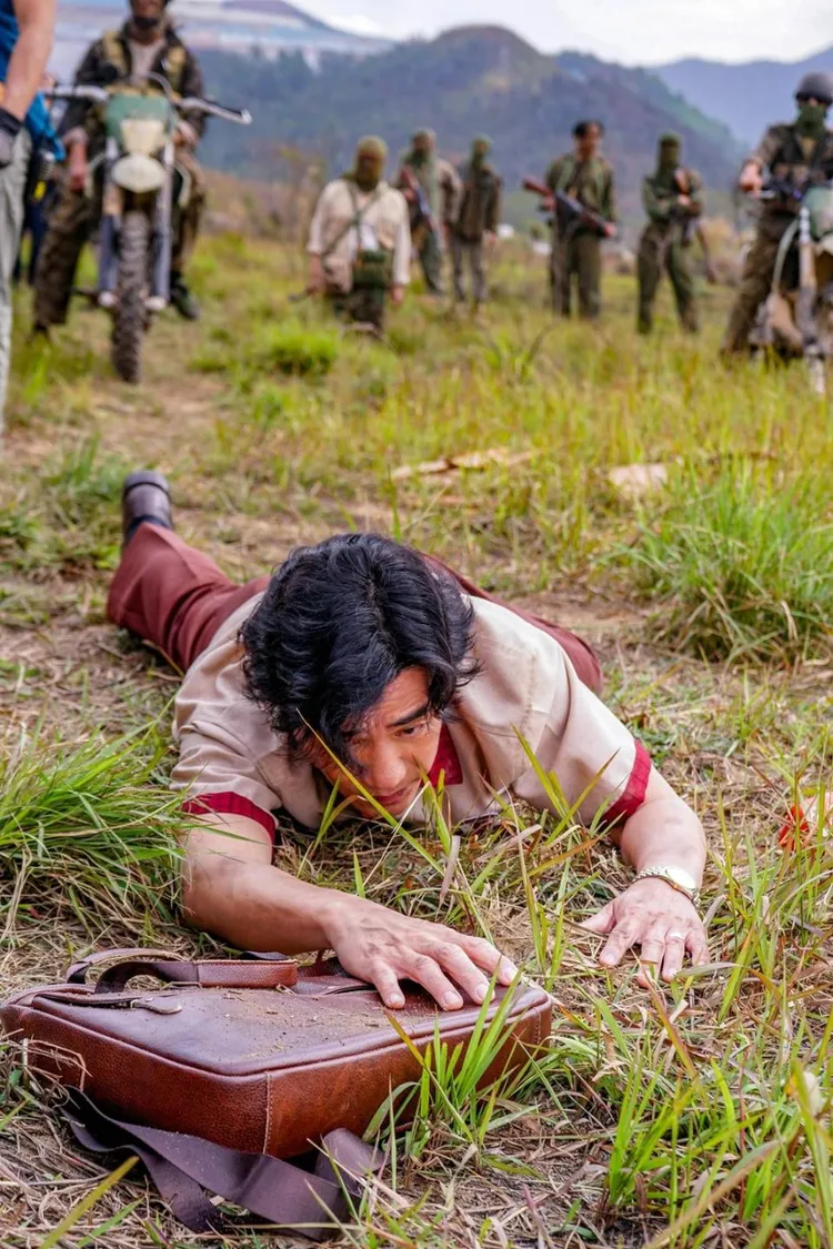 梁朝偉在片中連滾帶爬。龍祥提供