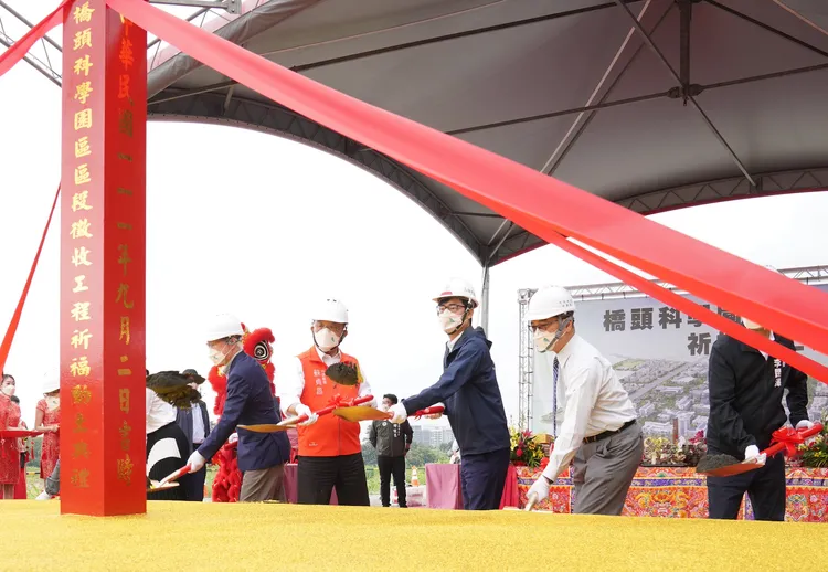 橋科園區已動土，未來將串聯楠梓產業園區成為半導體S廊帶重要一環。高市府提供