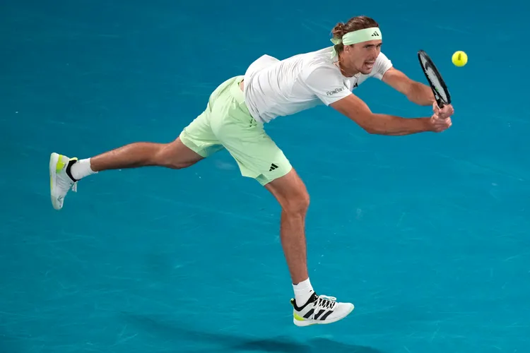 德國好手茲韋列夫敗給梅迪維夫，無緣決賽。美聯社