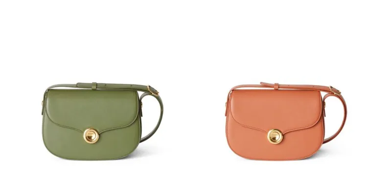 Ghiera包款小號款，以上等精美馬鞍皮製成，各10萬8300元。品牌提供