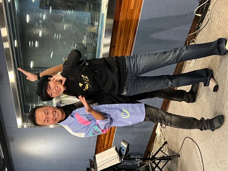 張克帆探班李之勤演唱會彩排。希望之夏音樂創意有限公司提供