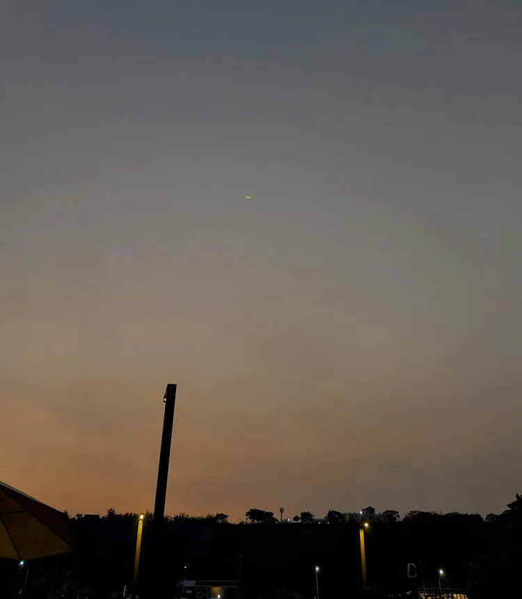 《滾石摘星號》節目拍攝最後一天出現天文奇景「月掩金星」。滾石唱片提供