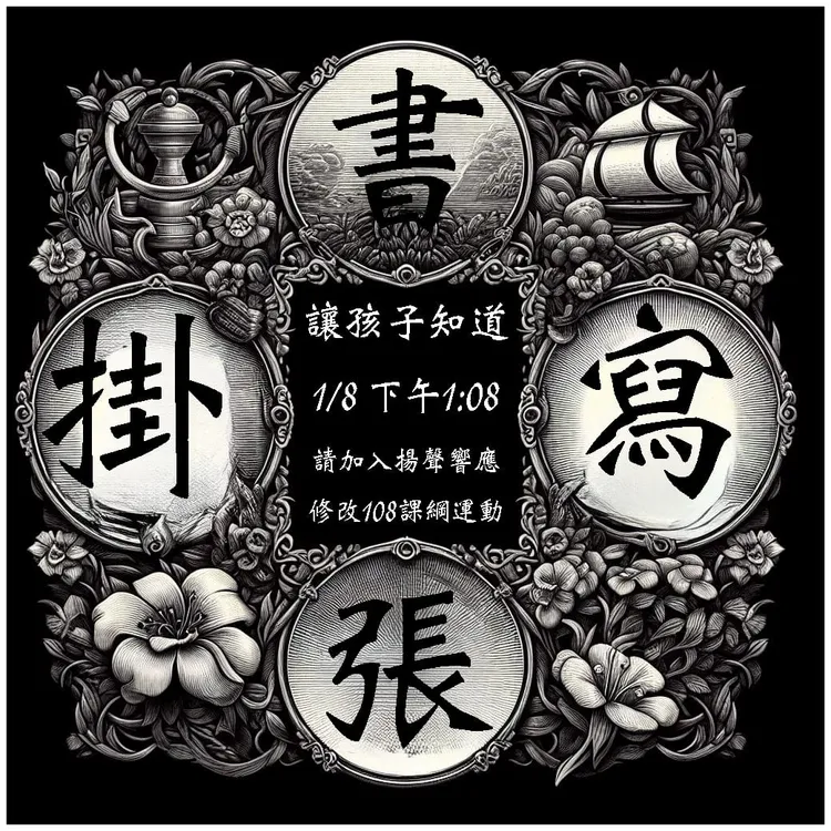 協會呼籲民眾張貼「禮義廉恥」字樣，然後環繞教育部，以喚醒禮義廉恥的重要性。歷史教育新三自運動協會提供