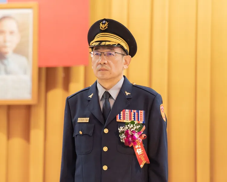 新任新竹市警局長邱紹洲。新竹市府提供
