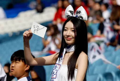比賽不漂亮妹漂亮！南韓亞洲盃險翻船　球迷美美加油