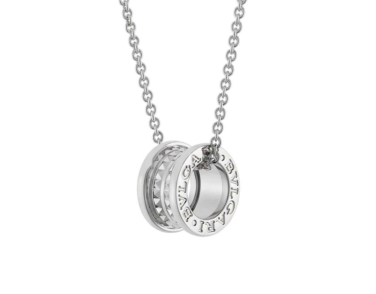 BVLGARI Save The Children慈善系列新款B.zero1 Rock纯银铆钉项链，2万5000元。品牌提供