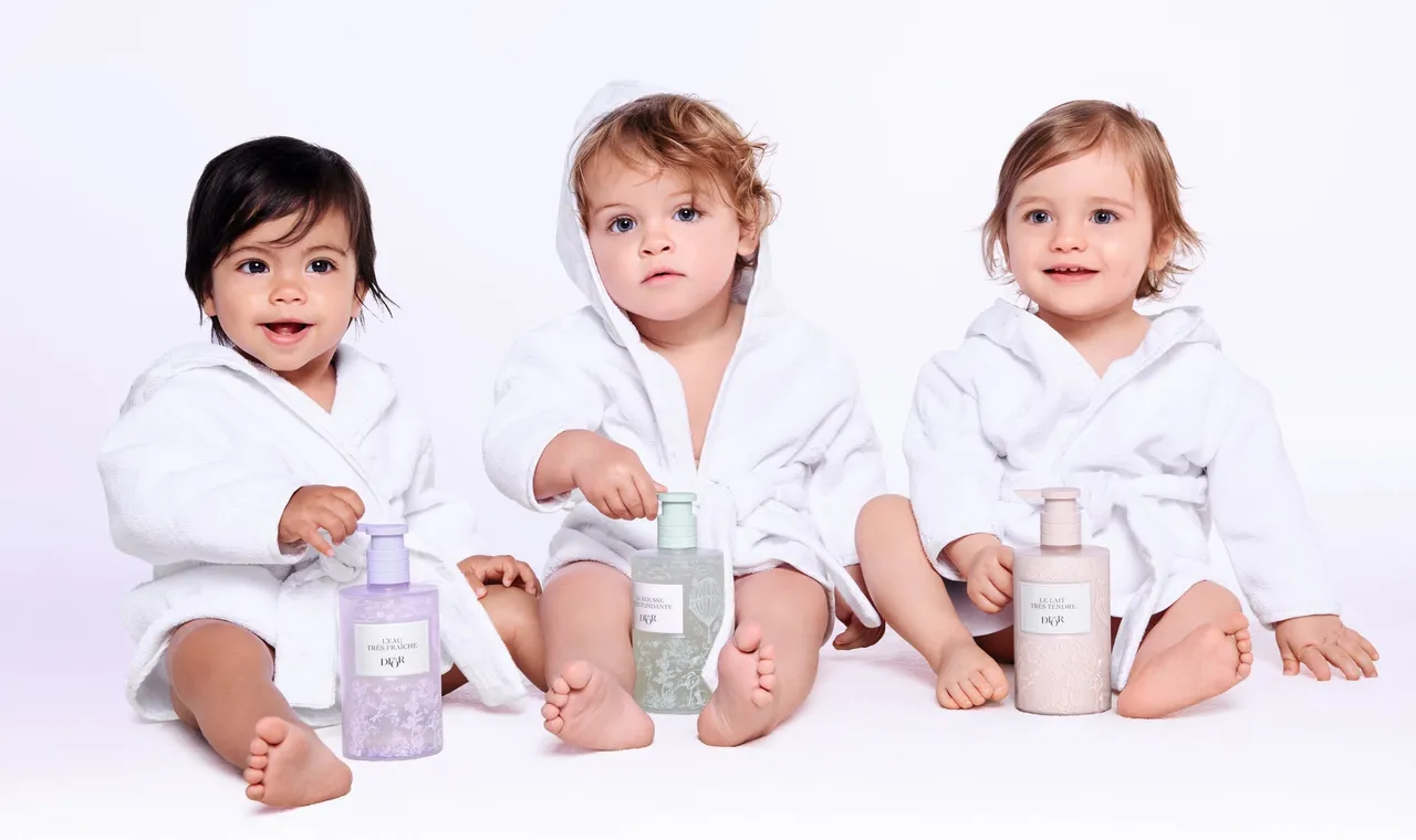 Baby Dior迪奧寶貝系列，推出寶貝雲朵香氛與3步驟洗沐護膚品，守護家中寶貝的單純笑顏。品牌提供