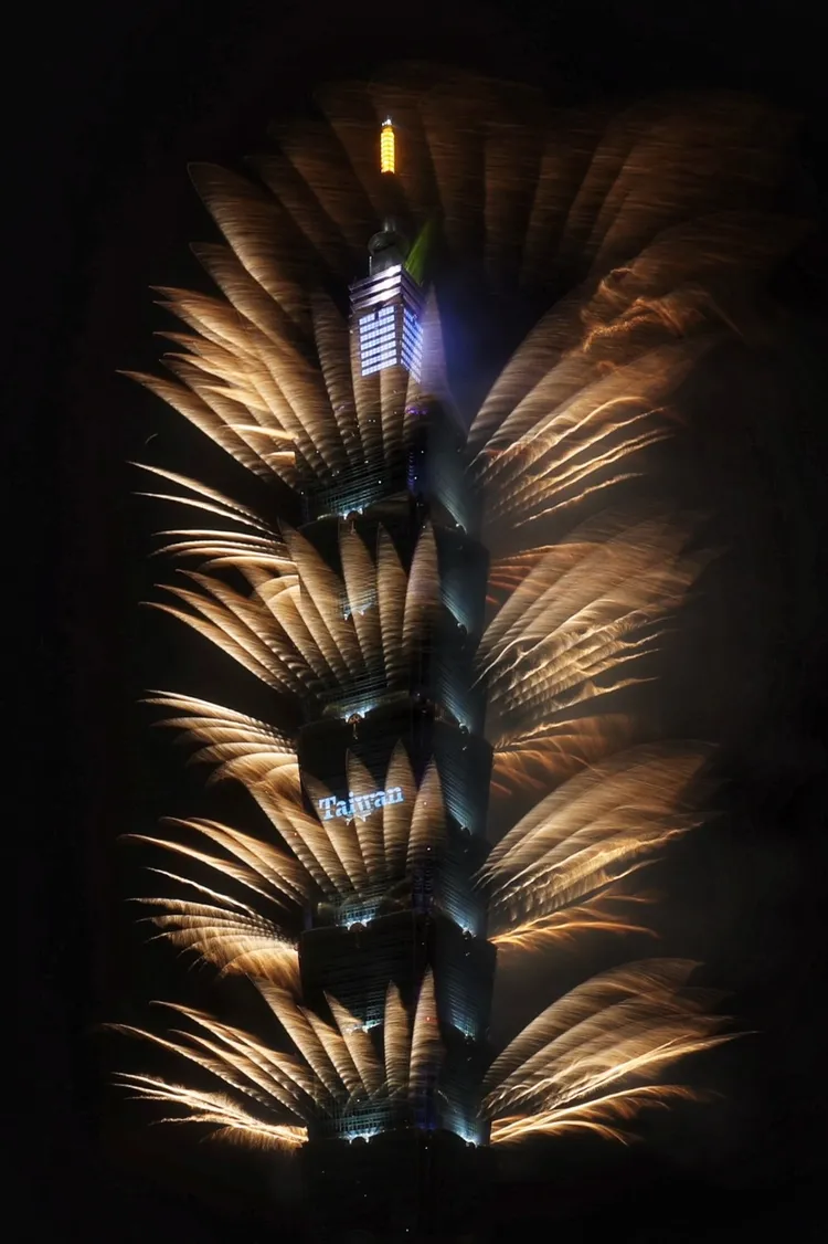 101跨年煙火。林林攝