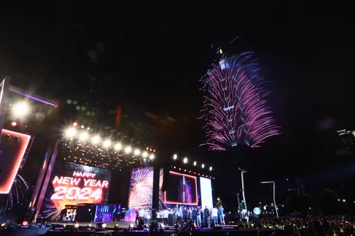 圖輯|台北101璀璨煙火 《壹蘋新聞網》祝讀者新年快樂、壹年蘋安