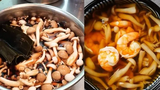 食谱又来了「虾虾菌菇汤」 不是满满虾子我不吃