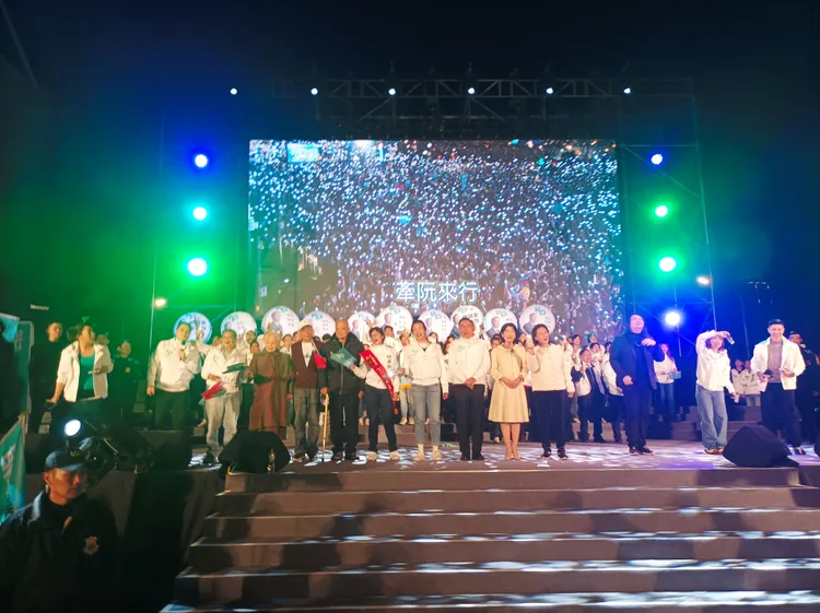 柯盈配選前之夜造勢。攝影中心