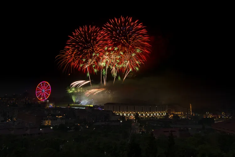 義大世界跨年煙火全國最長。義大世界提供