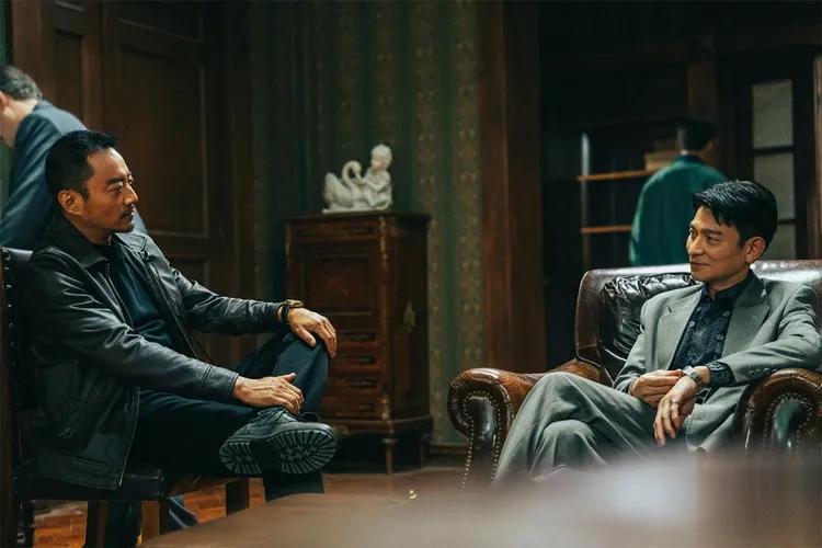 張涵予（左）和劉德華四度合作。車庫提供