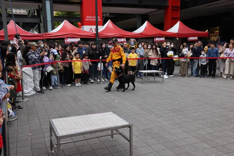 現場許多活動引民眾圍觀。翻攝畫面