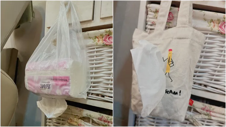 自製創意面紙套讓人方便抽取使用，又不必另外花錢購買。翻攝自臉書「Costco好市多 商品經驗老實說」